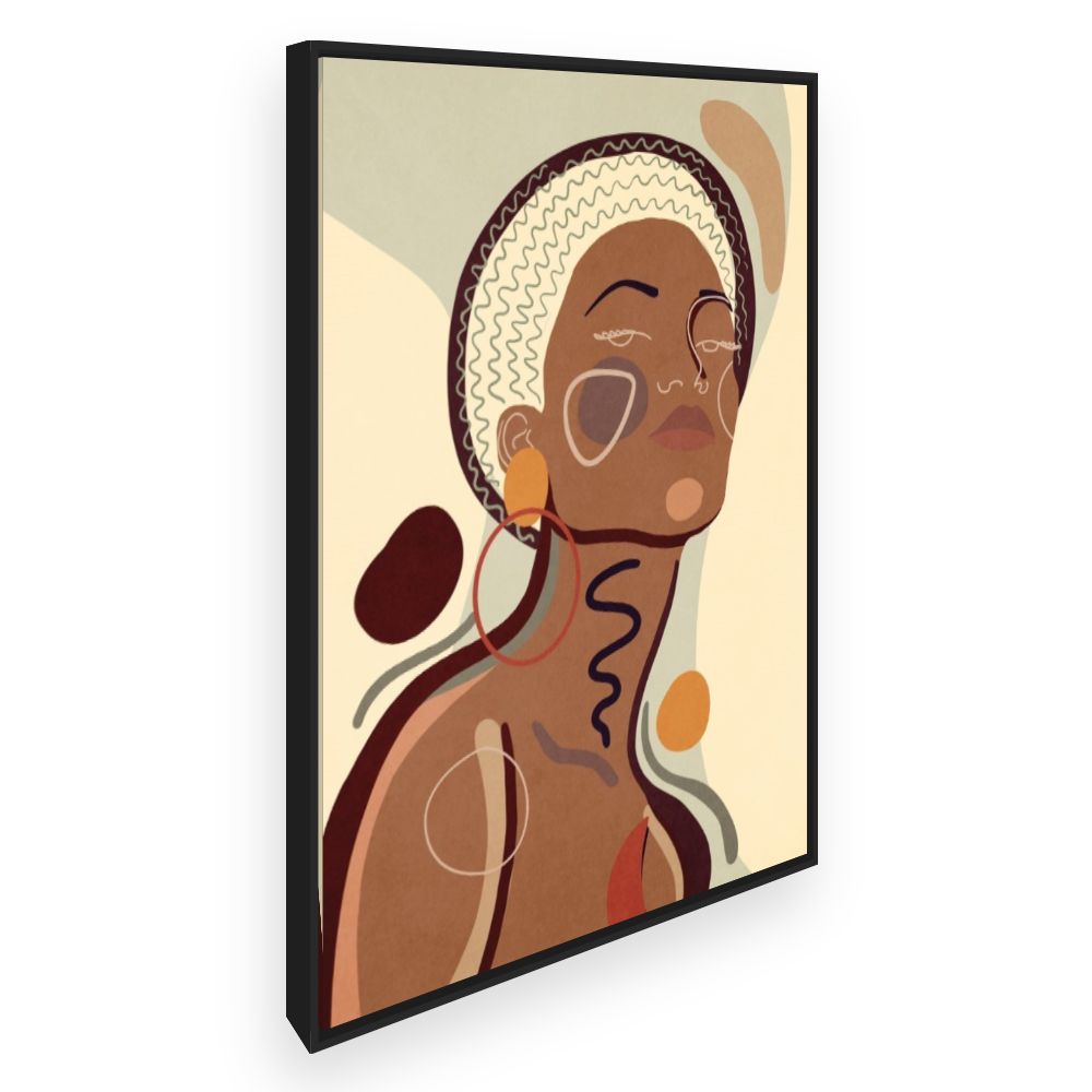 Toile Portrait abstrait élégant