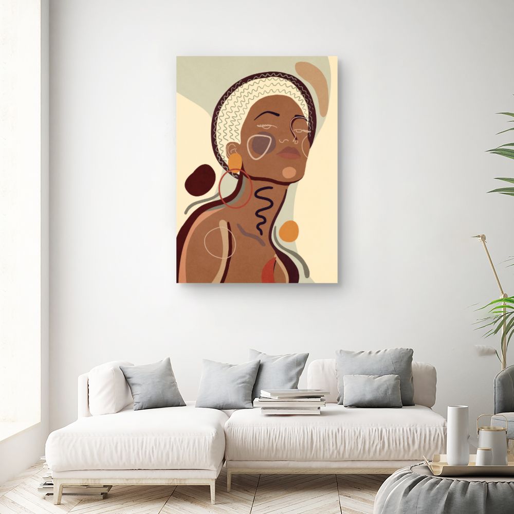 Tableau Portrait abstrait élégant