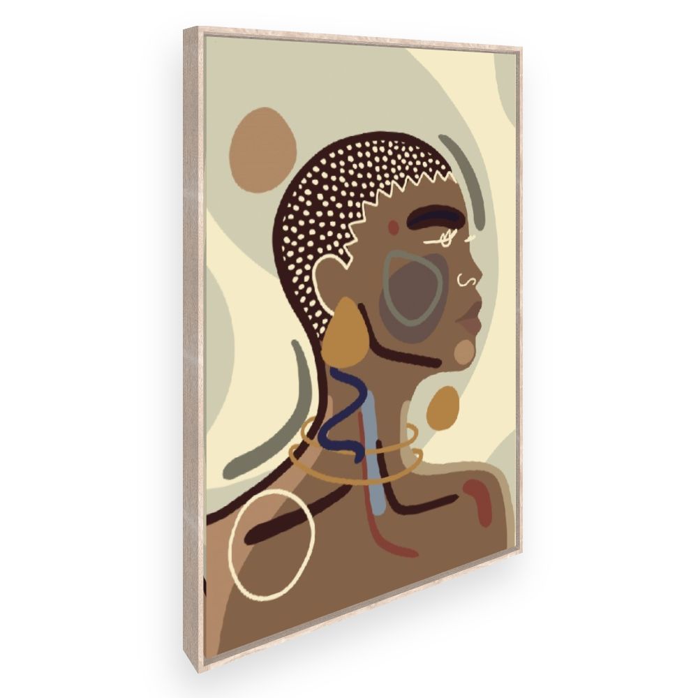 Toile Portrait abstrait élégant