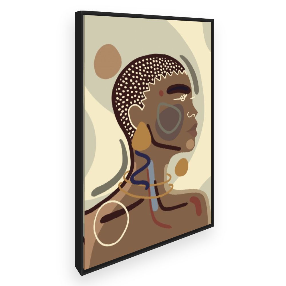 Toile Portrait abstrait élégant