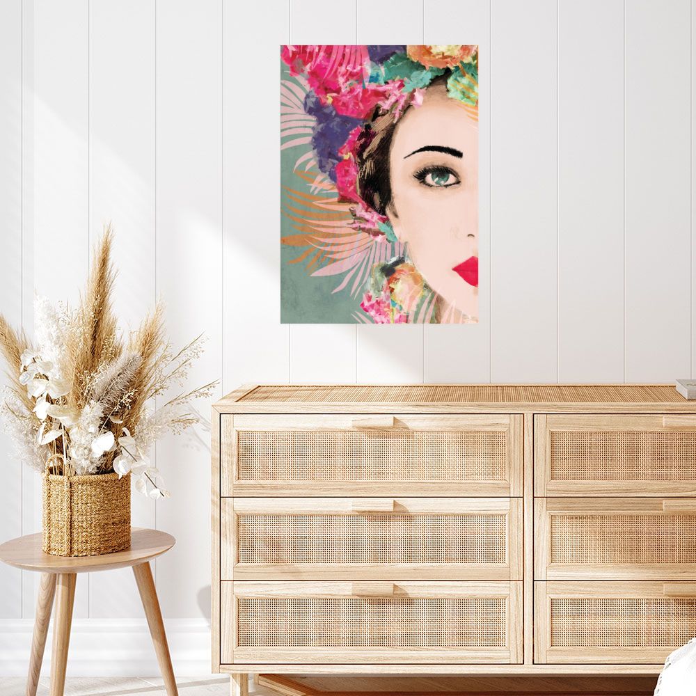 Affiche Éclat floral féminin