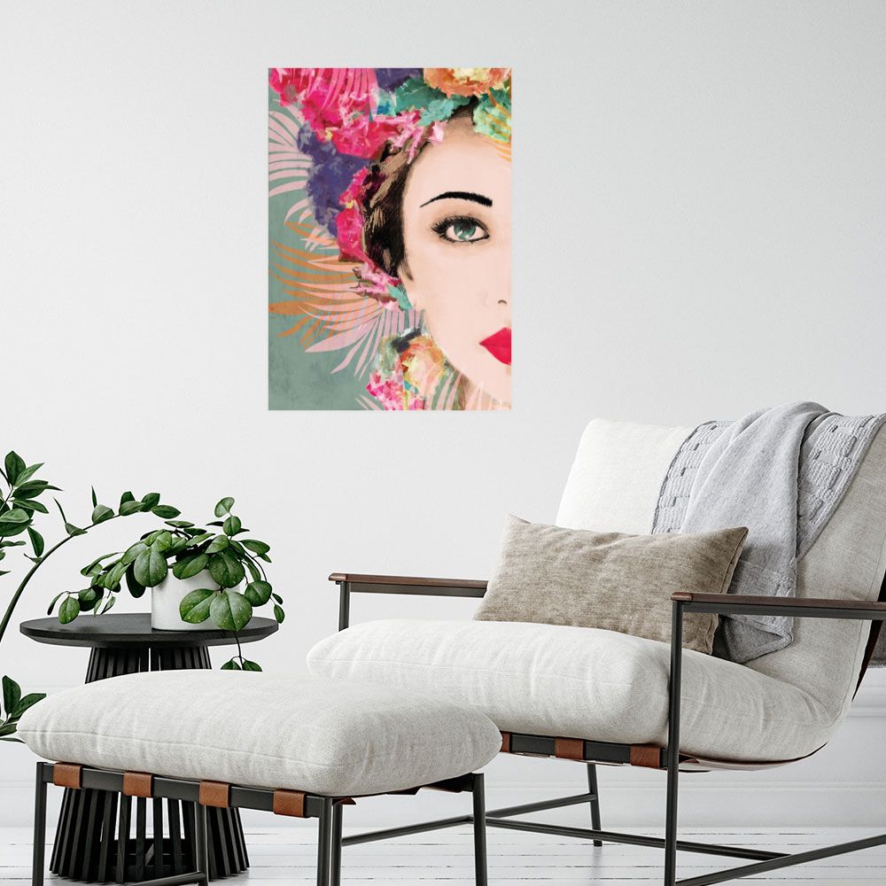 Affiche Éclat floral féminin