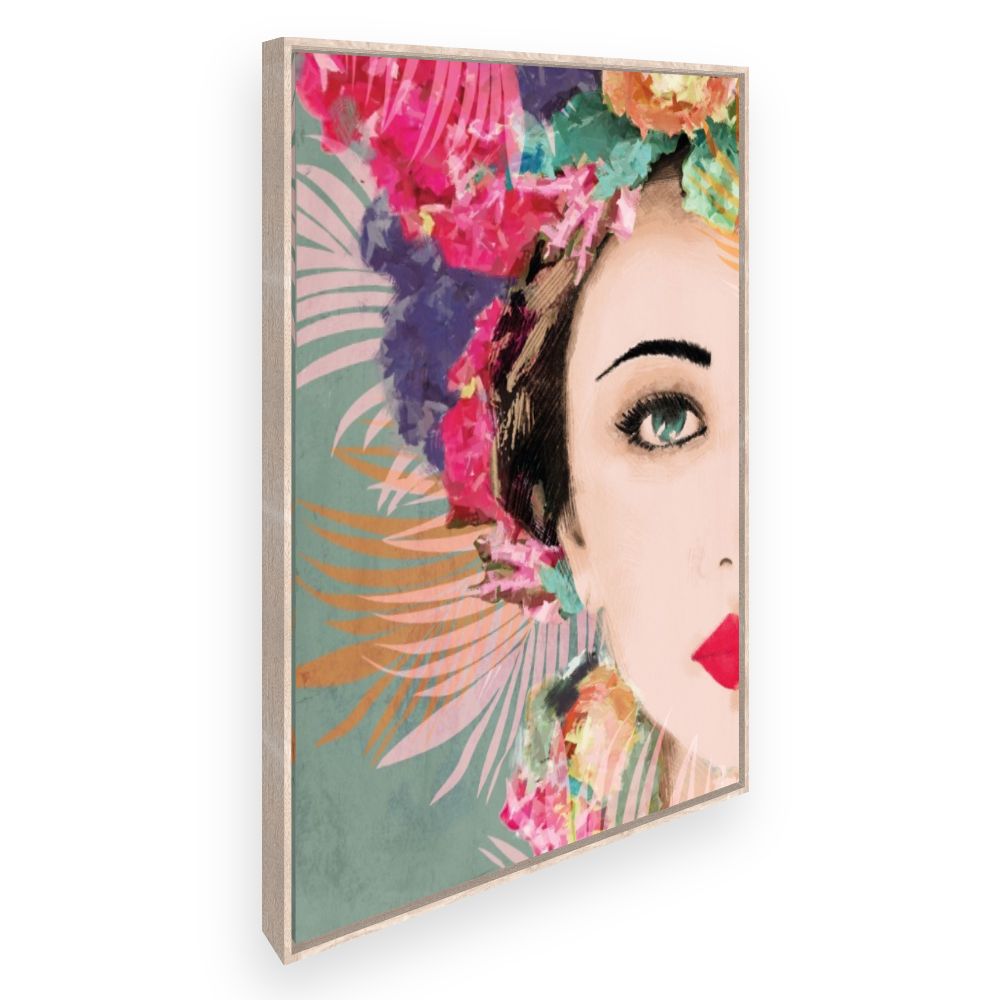 Toile Femme florale élégante