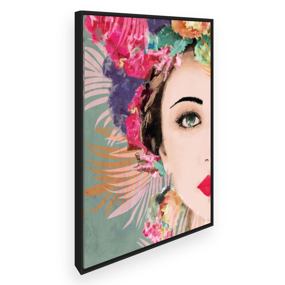 Toile Femme florale élégante