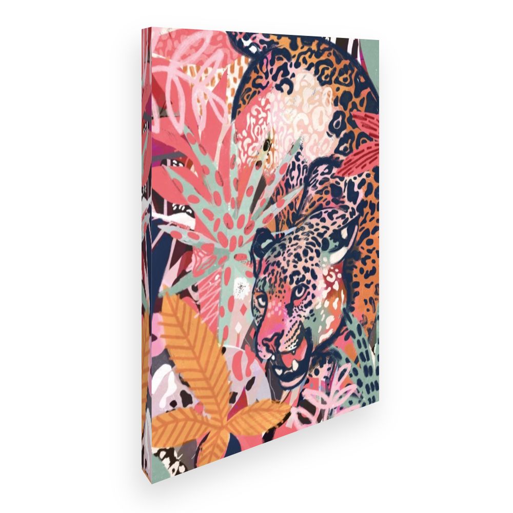 Toile Léopard exotique vibrant