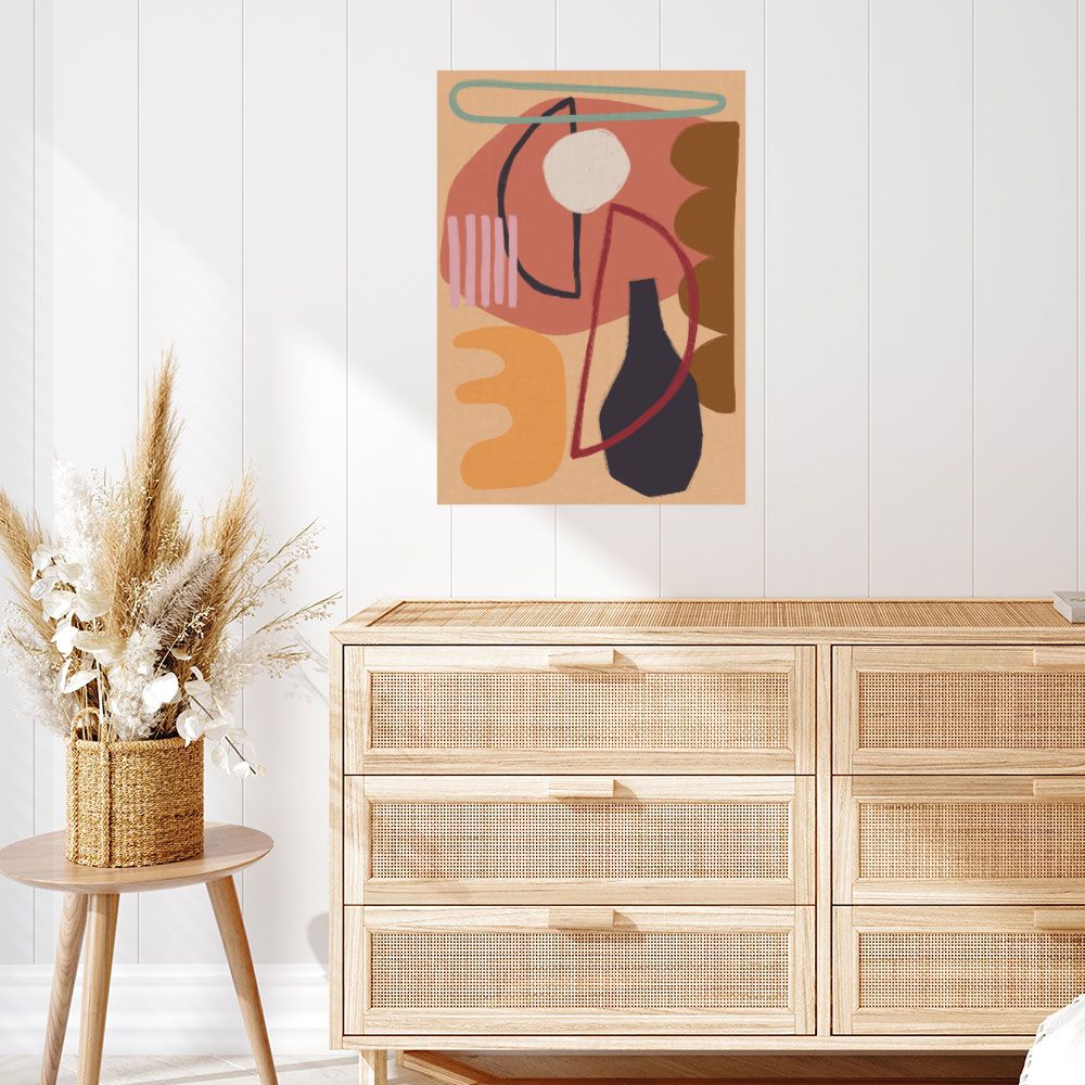 Affiche Formes abstraites vibrantes