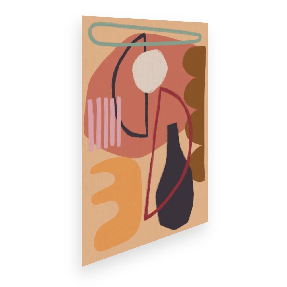 Affiche Formes abstraites vibrantes