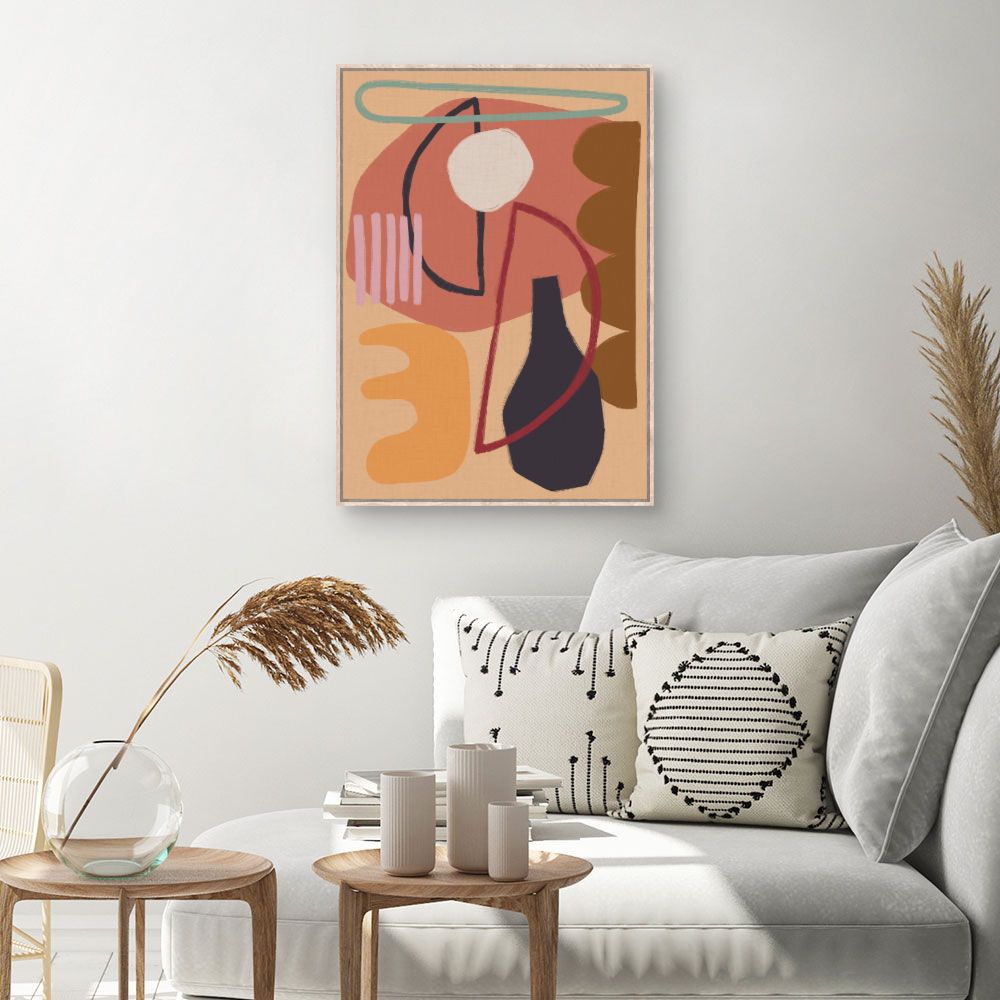 Tableau Formes abstraites colorées