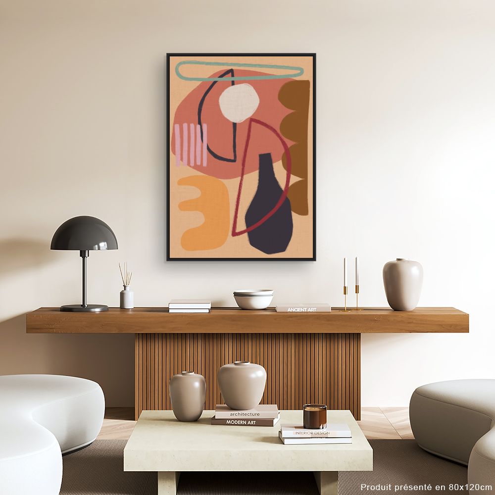 Tableau Formes abstraites colorées