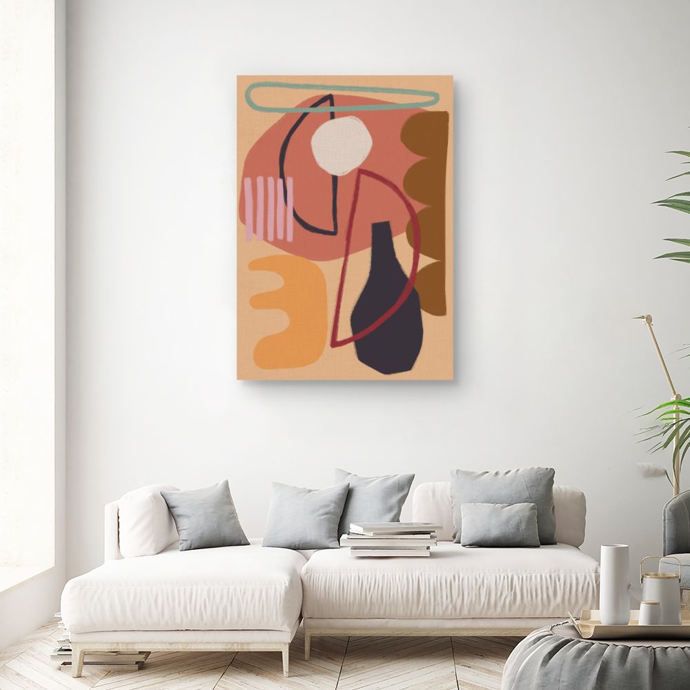 Tableau Formes abstraites colorées