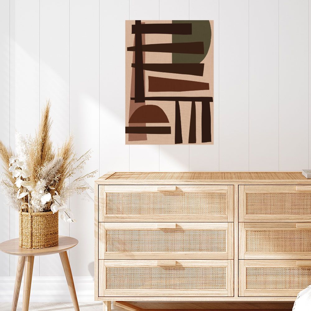 Affiche Formes abstraites raffinées