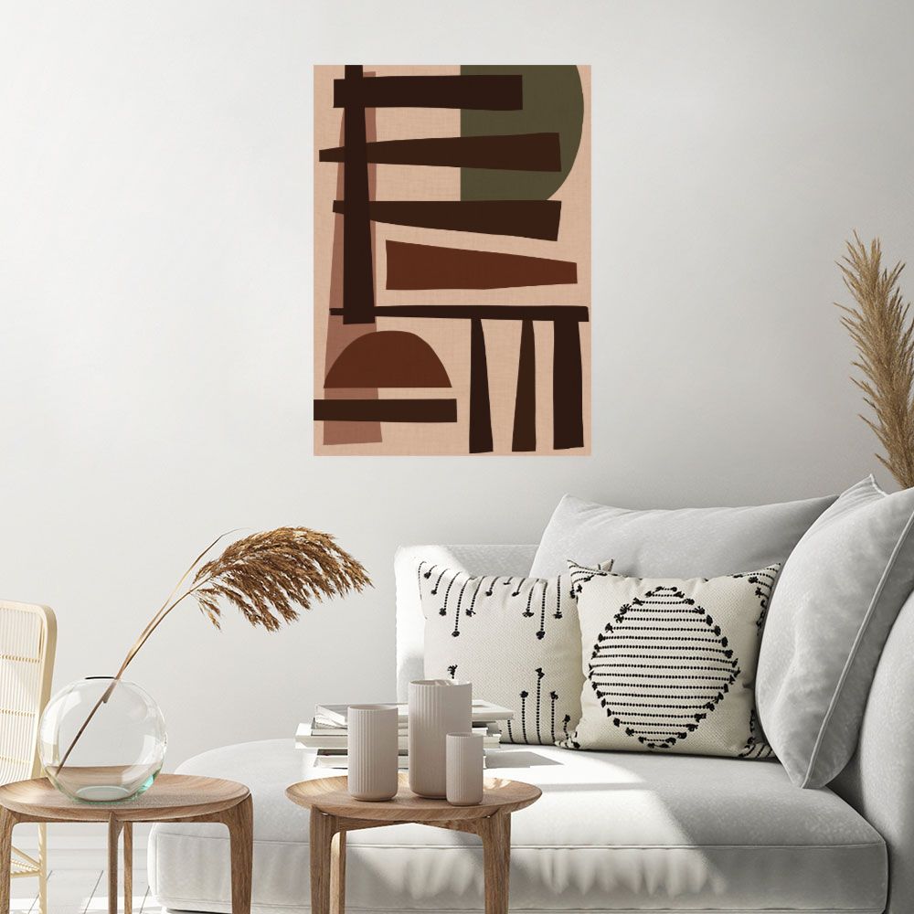 Affiche Formes abstraites raffinées