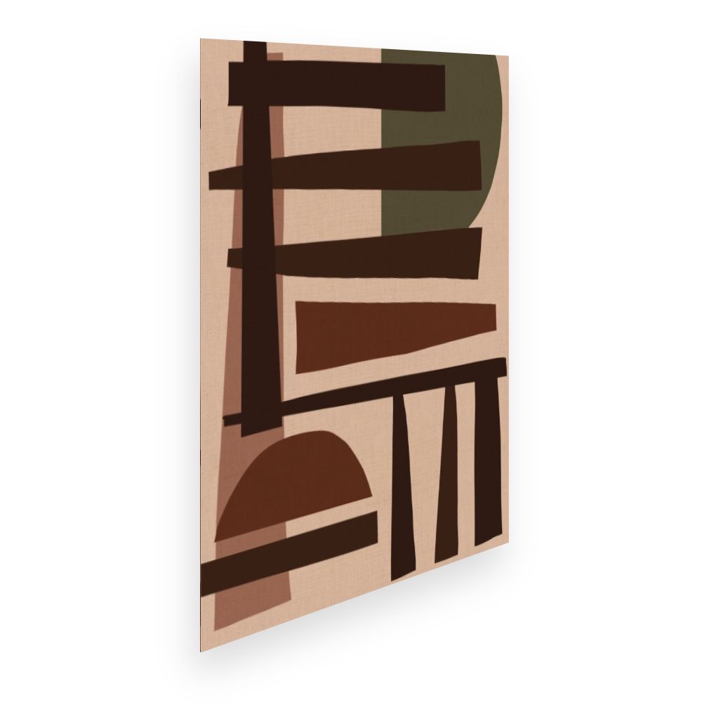 Affiche Formes abstraites raffinées