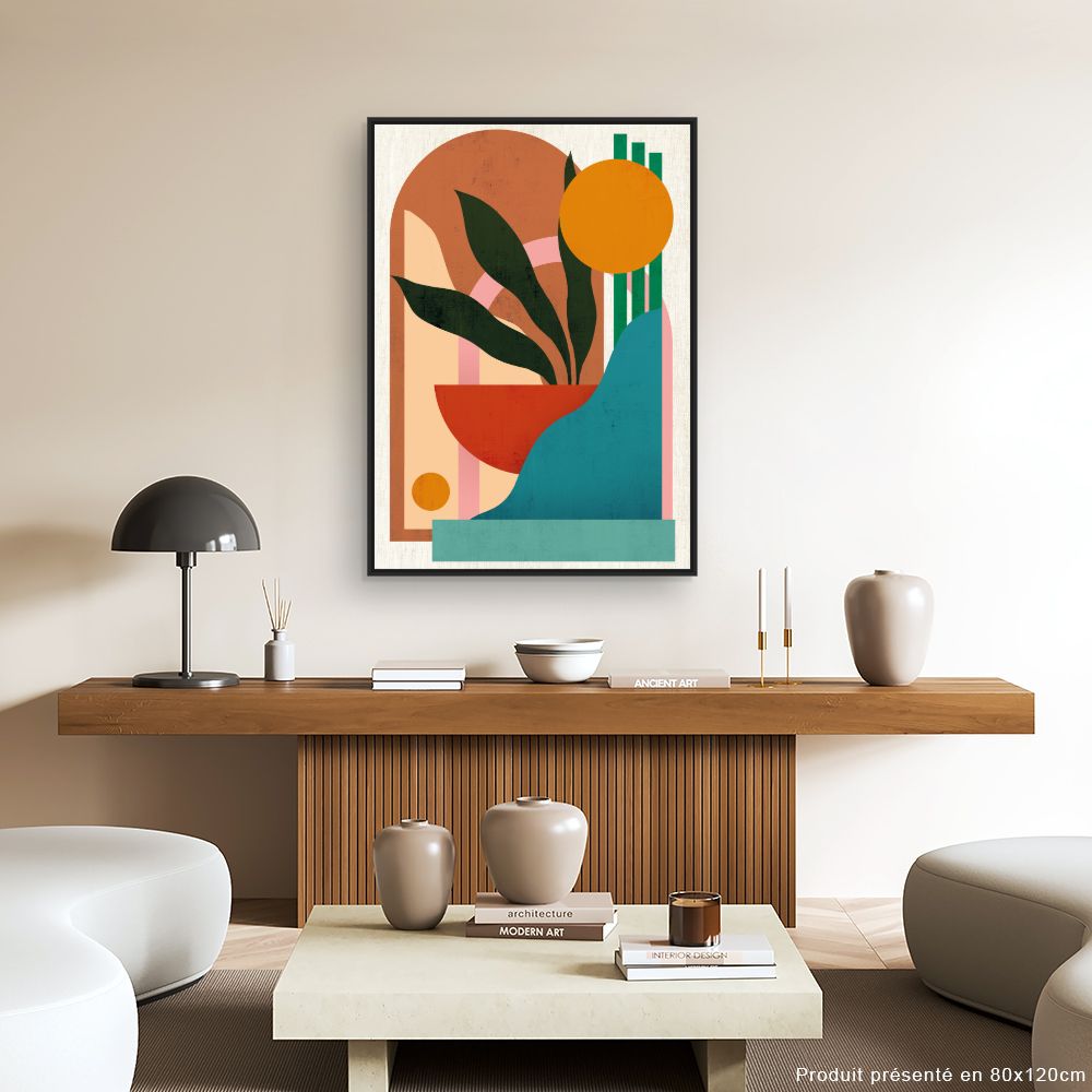 Tableau Abstrait moderne vibrant
