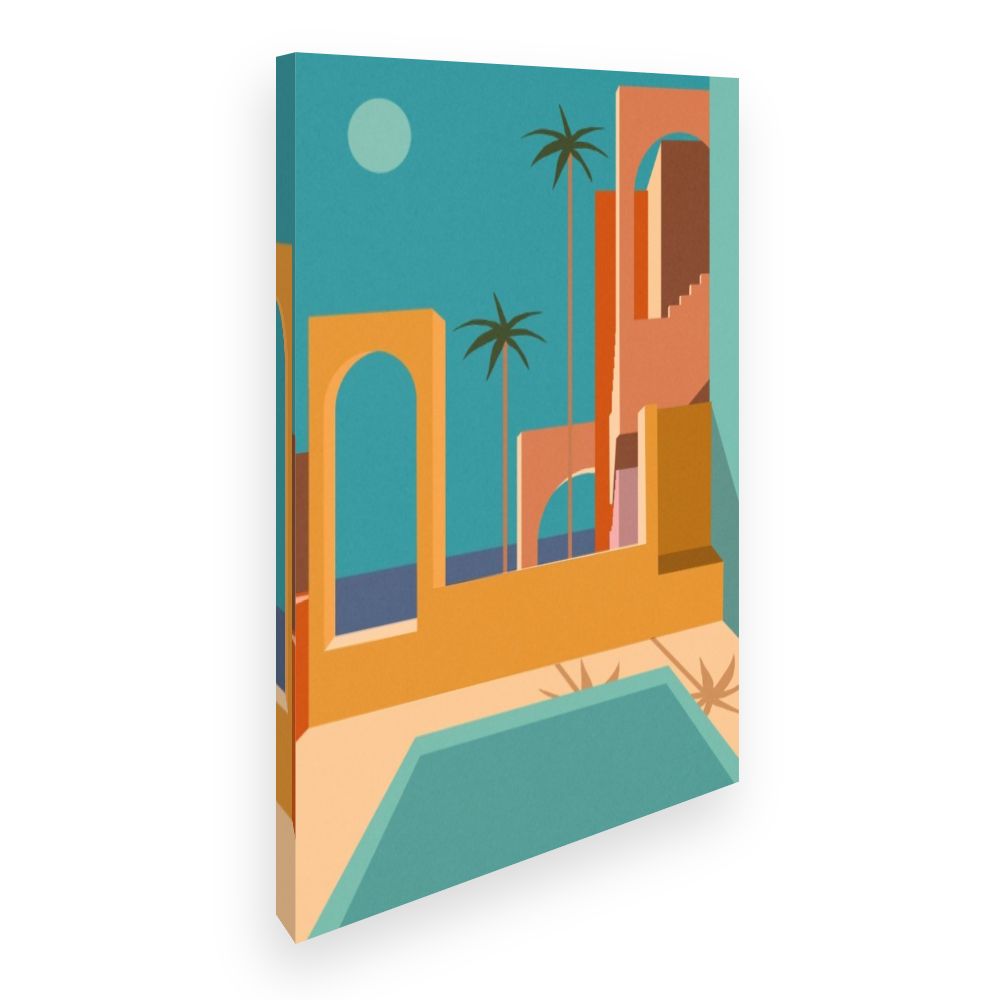 Toile Architecture exotique