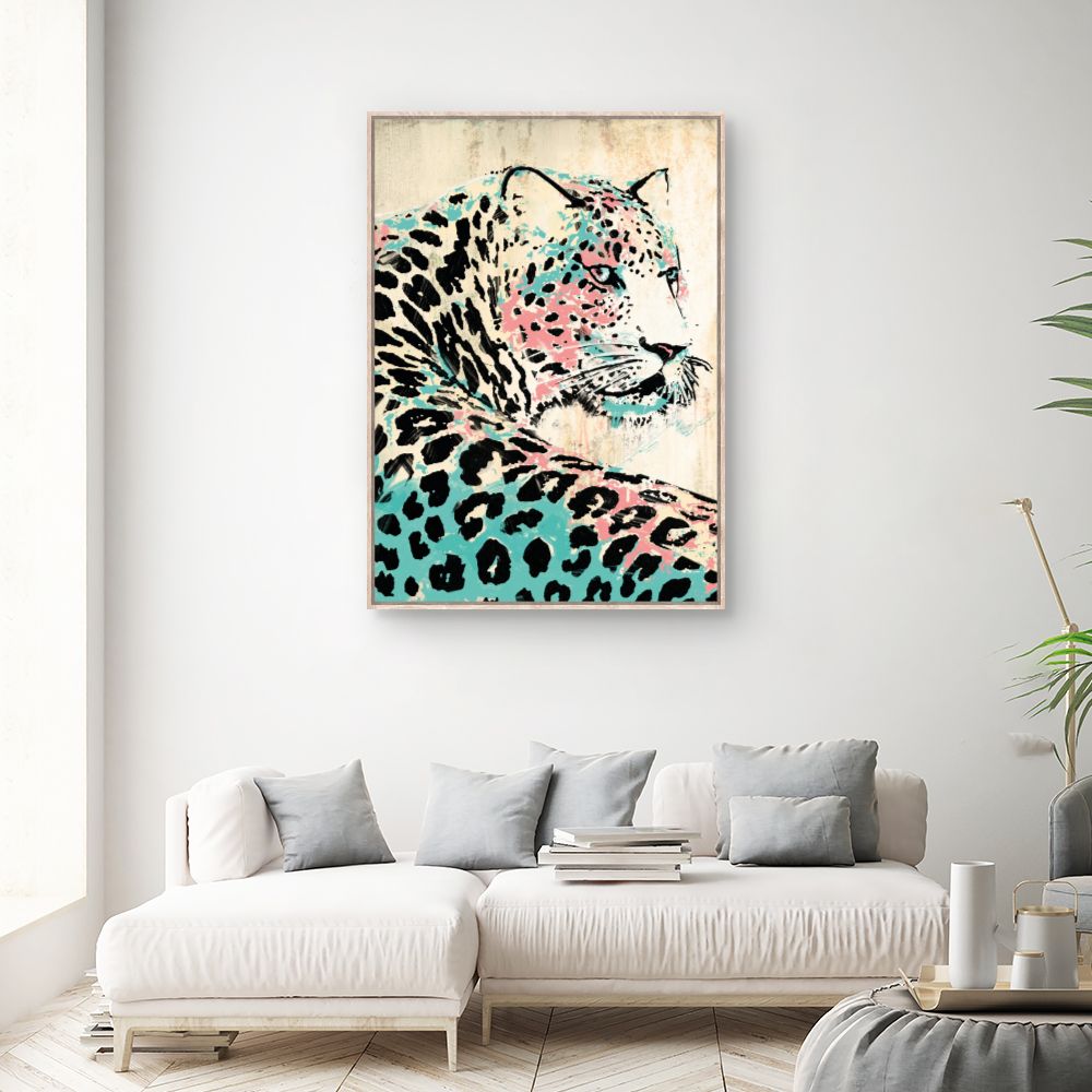 Tableau Léopard artistique