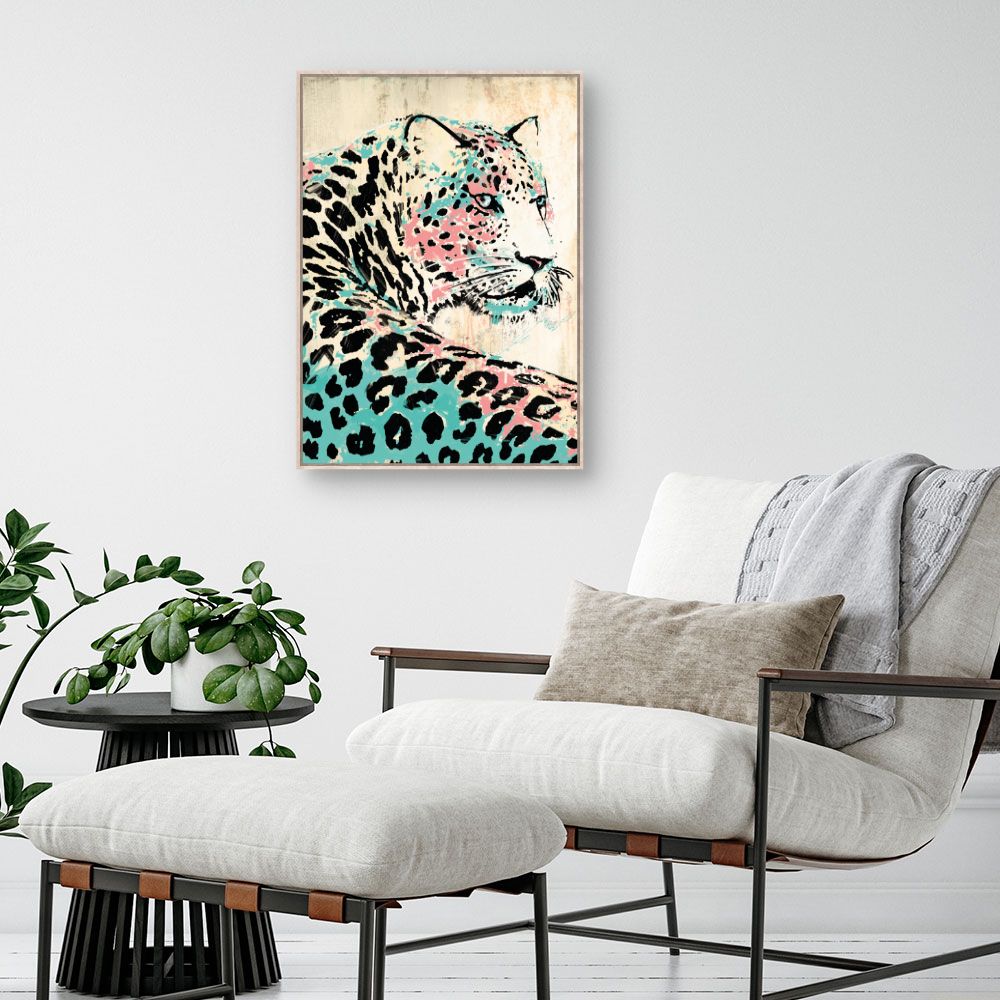 Tableau Léopard artistique