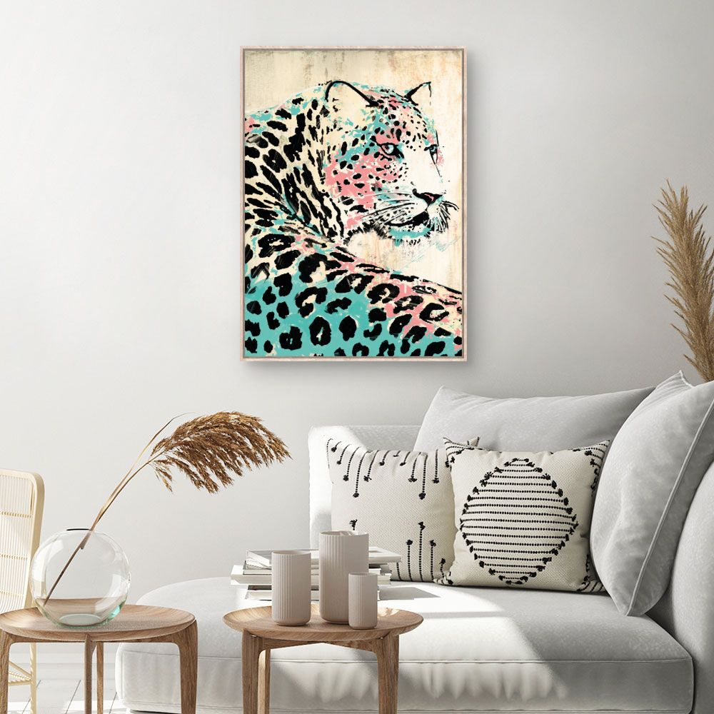 Tableau Léopard artistique
