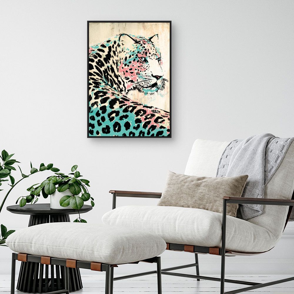 Tableau Léopard artistique
