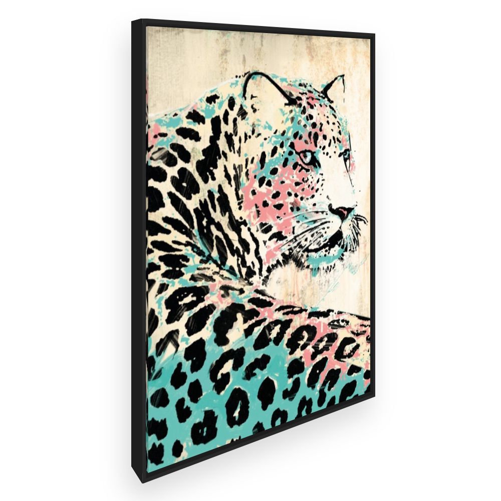 Toile Léopard artistique