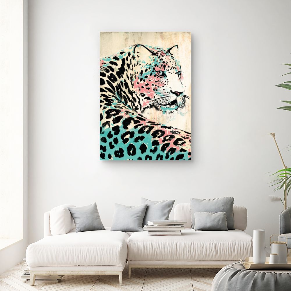 Tableau Léopard artistique