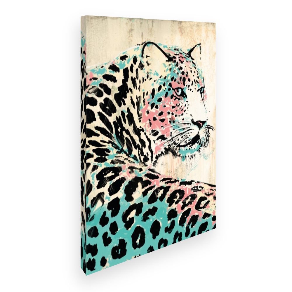 Toile Léopard artistique
