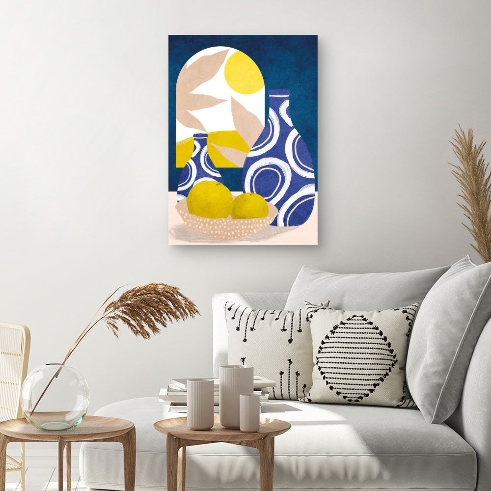 Tableau Vases et citrons