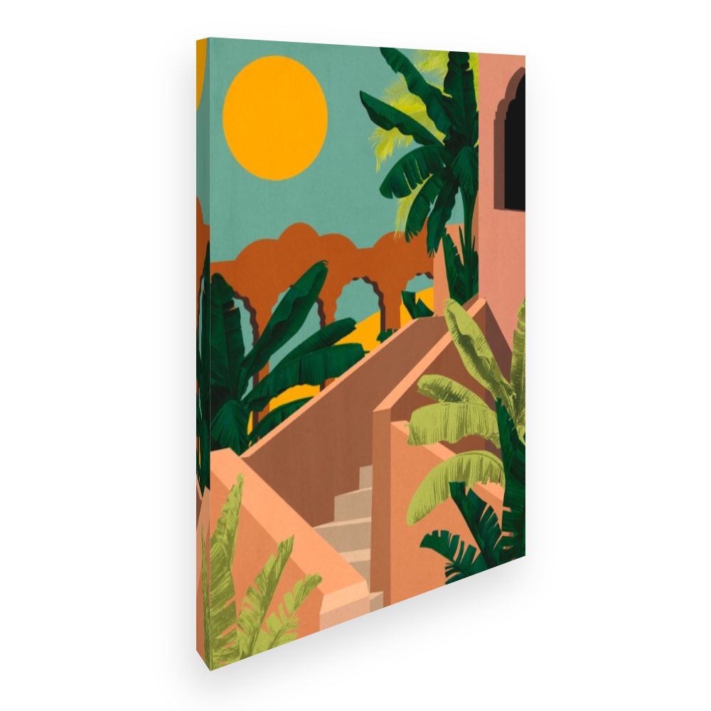 Toile Escapade tropicale ensoleillée