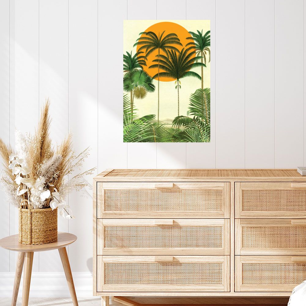 Affiche Palmiers tropicaux