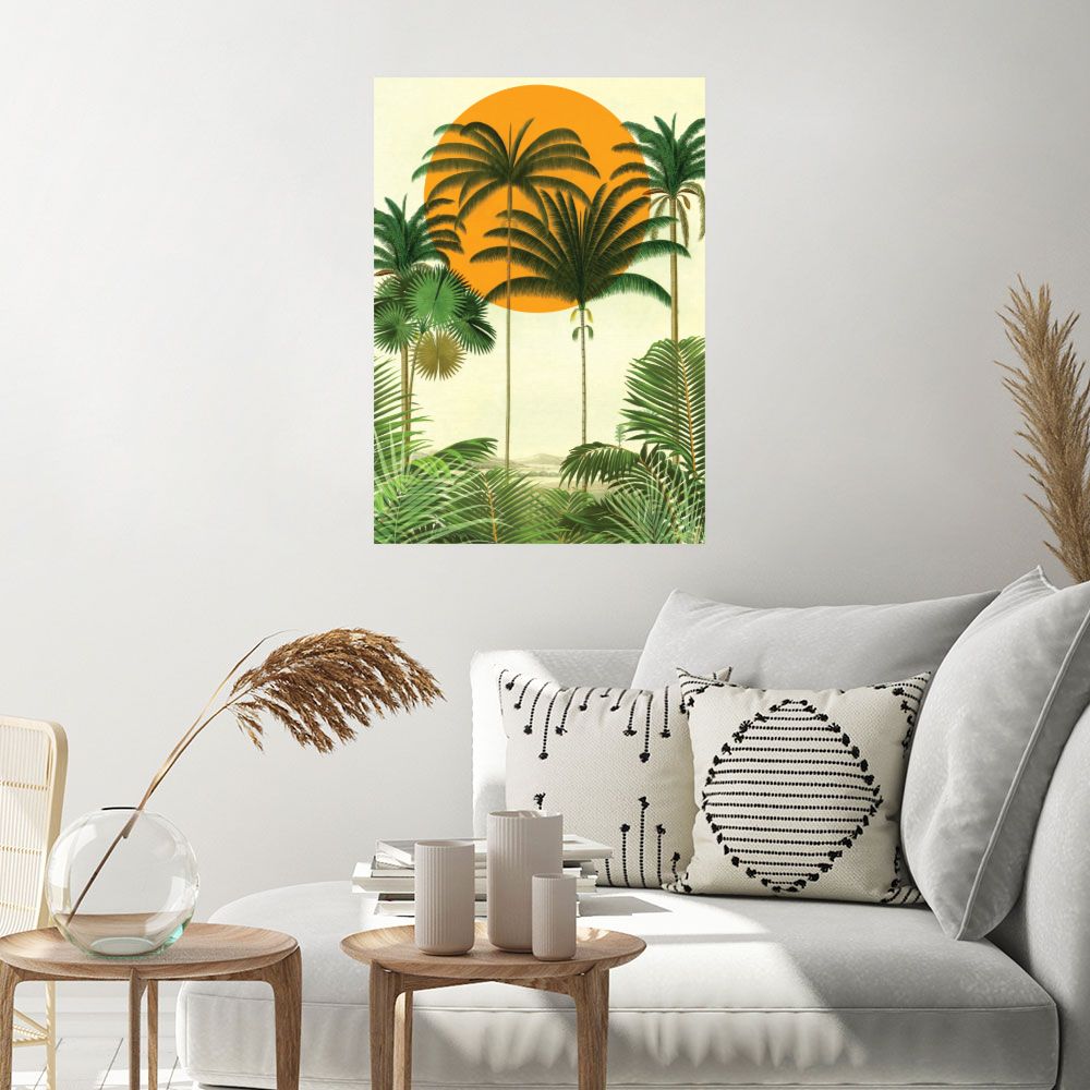 Affiche Palmiers tropicaux
