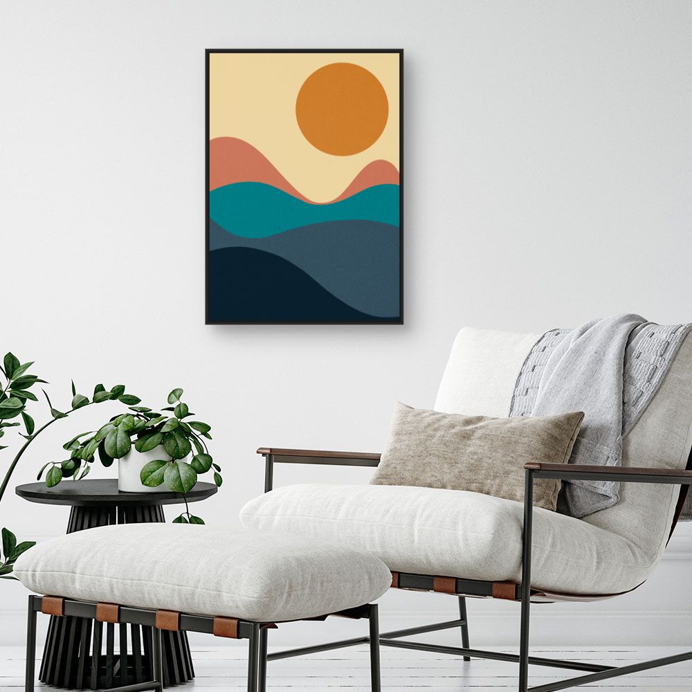 Tableau Paysage abstrait coloré