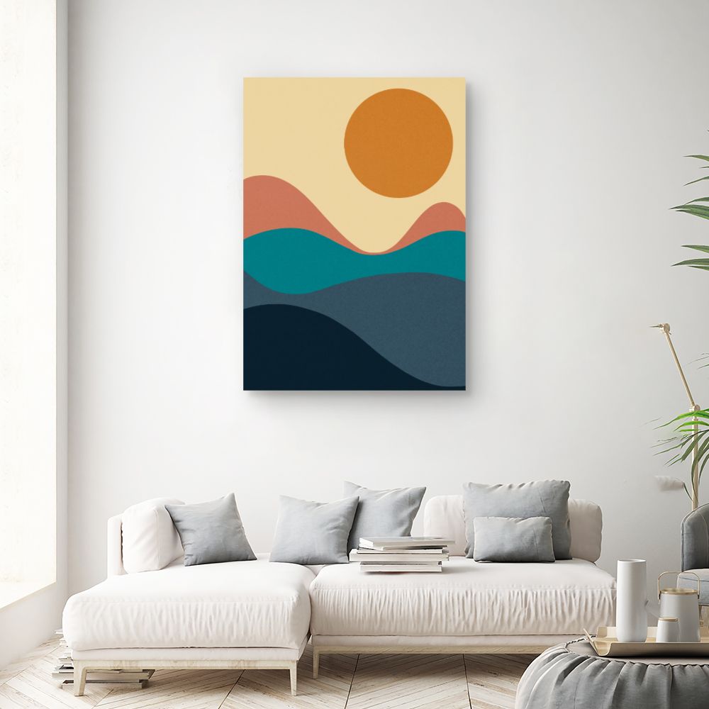 Tableau Paysage abstrait coloré