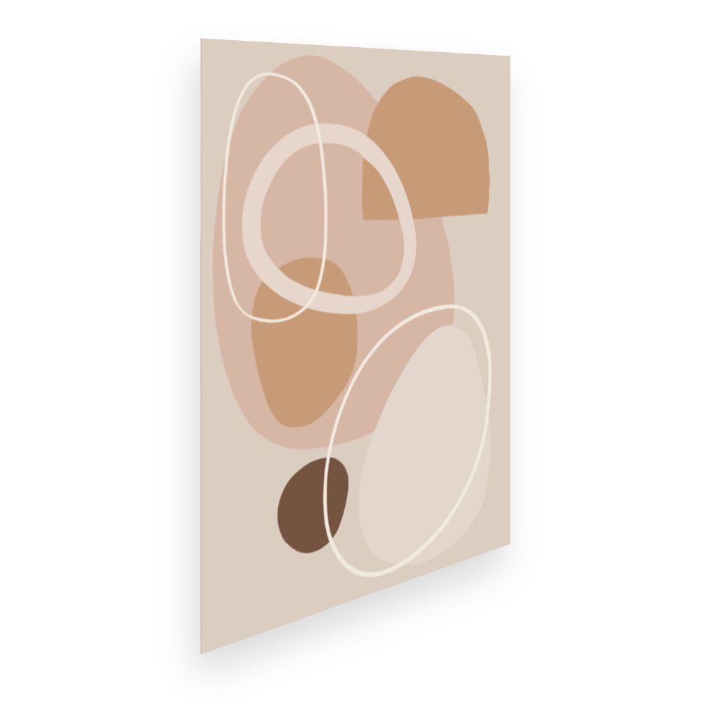 Affiche Formes douces abstraites