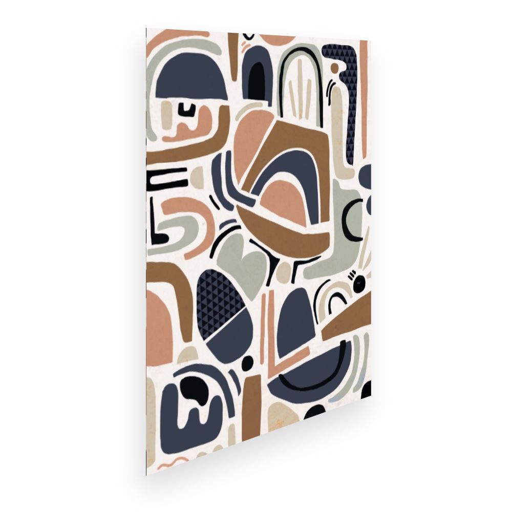 Affiche Formes abstraites vibrantes