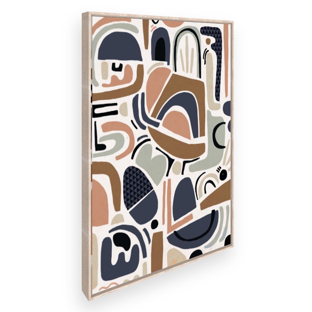 Toile Motifs abstraits géométriques