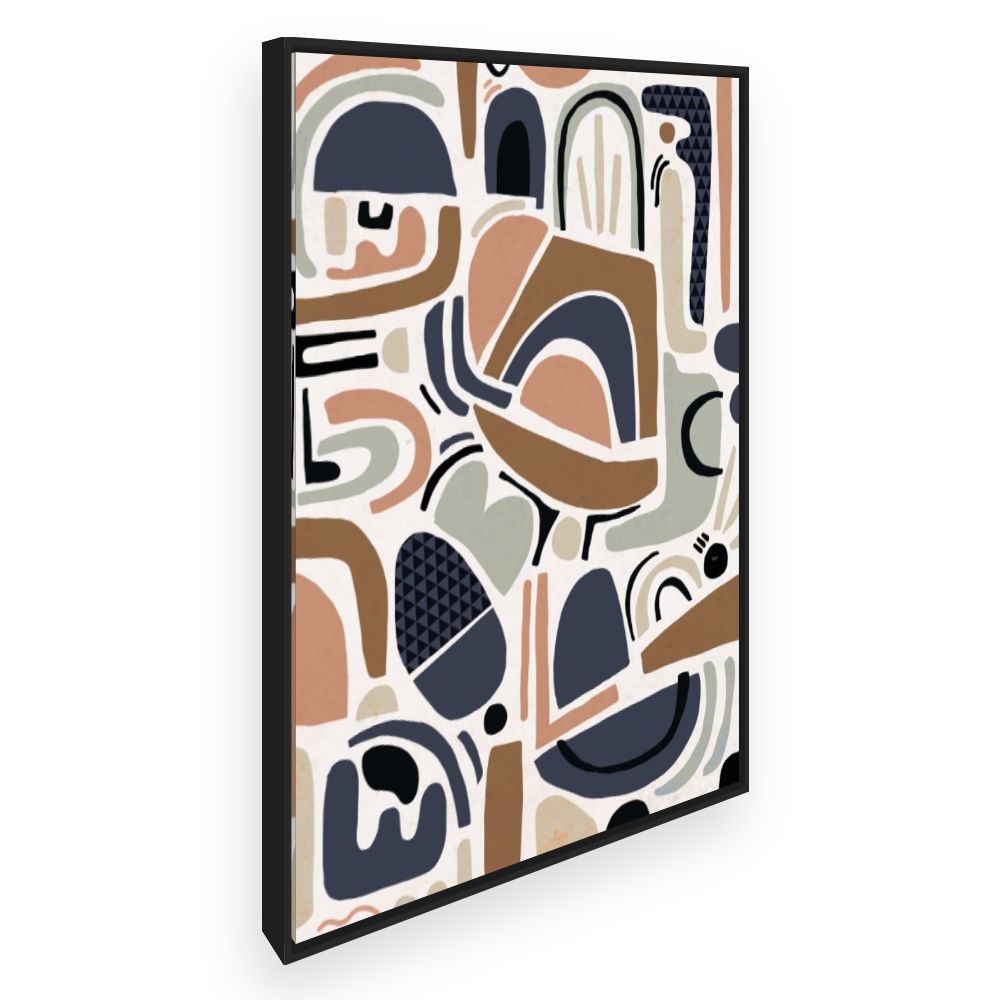 Toile Motifs abstraits géométriques