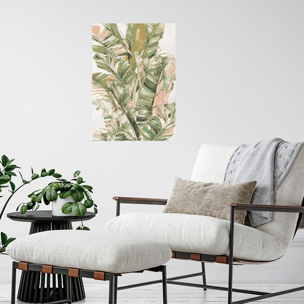 Affiche Feuilles tropicales vibrantes