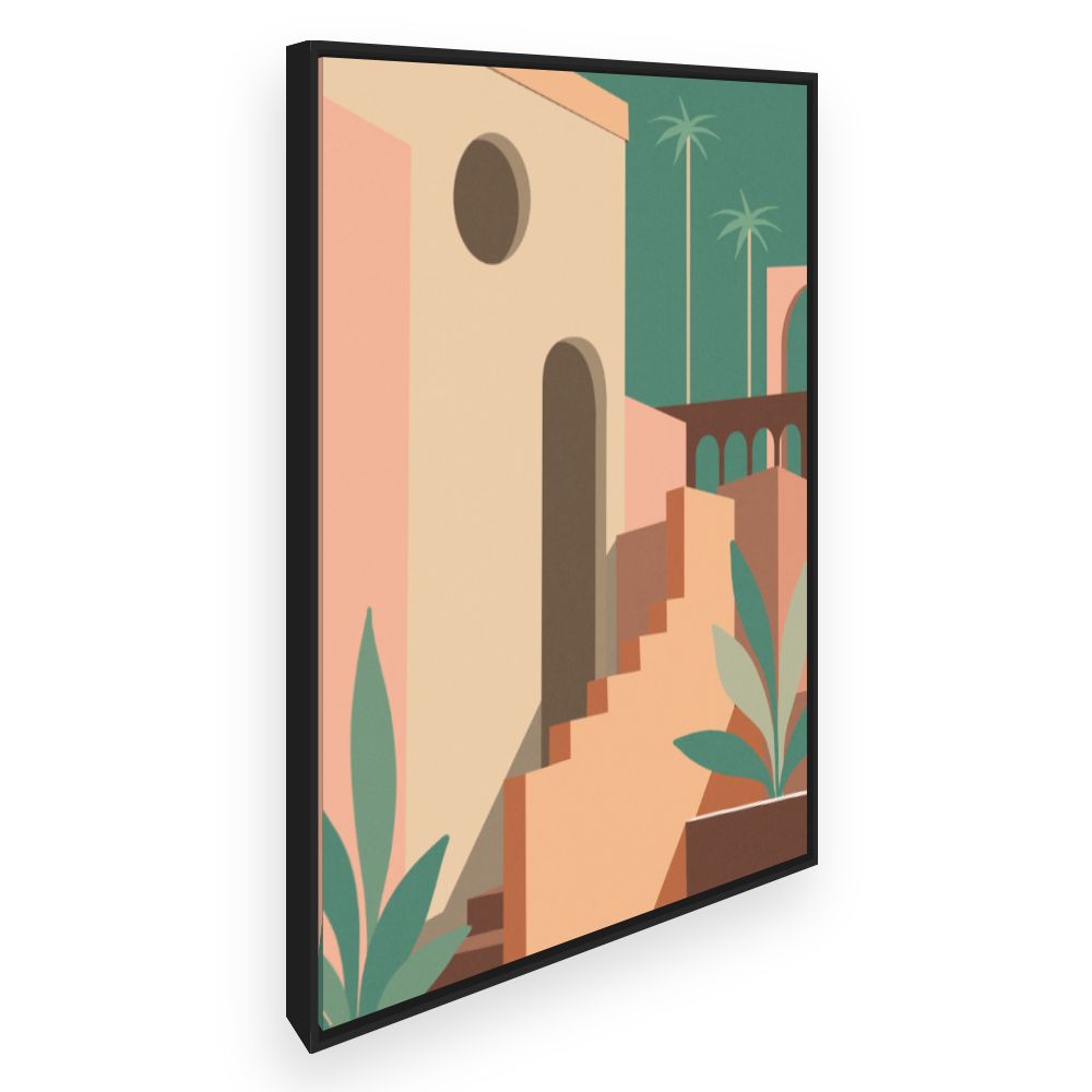 Toile Architecture tropicale