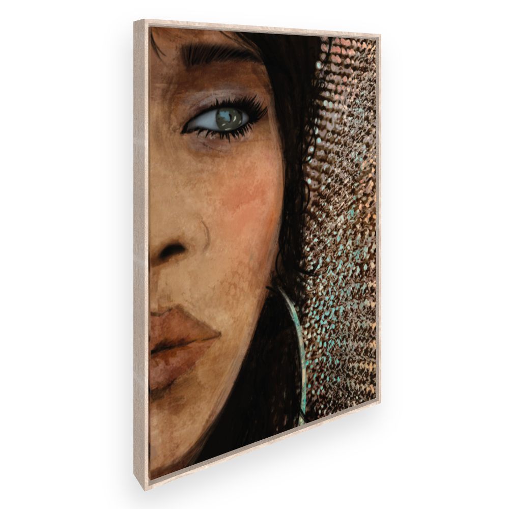 Toile Portrait captivant féminin