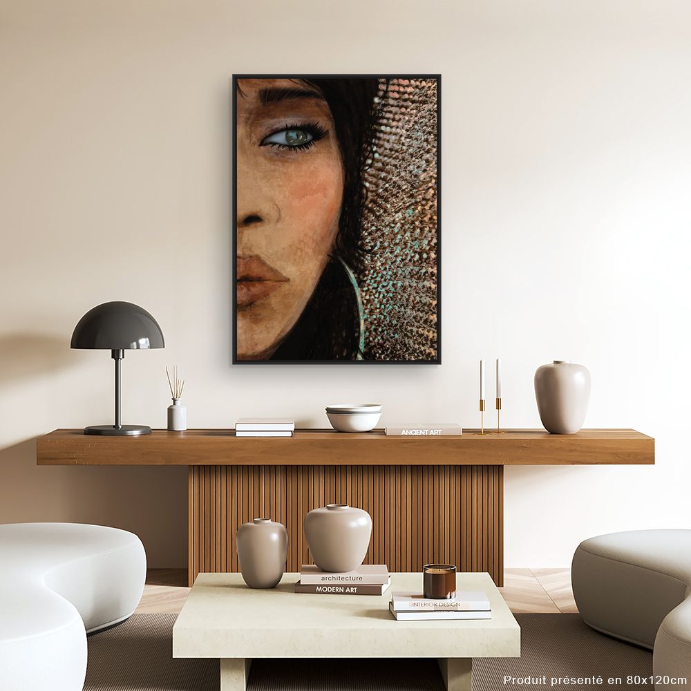 Tableau Portrait captivant féminin