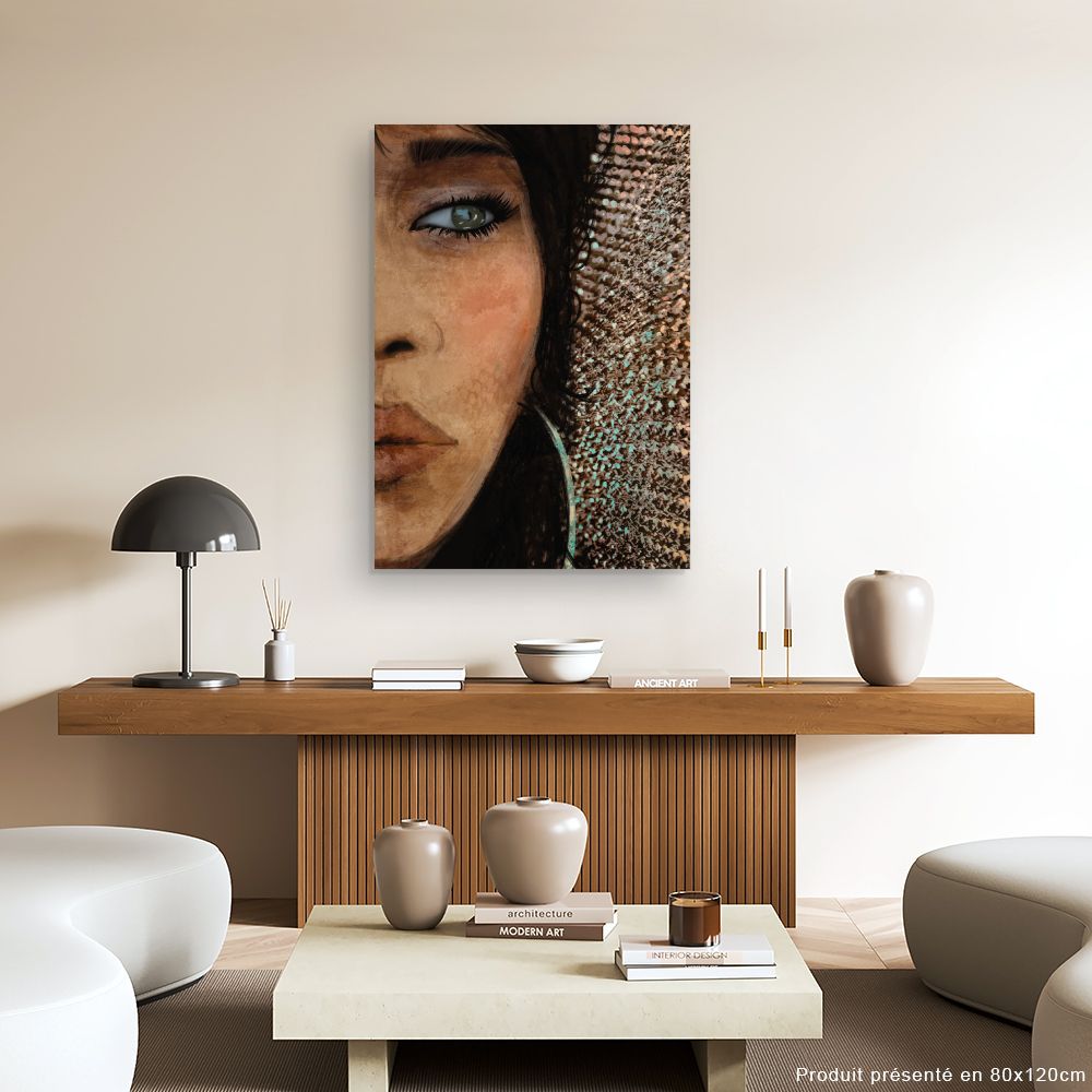Tableau Portrait captivant féminin