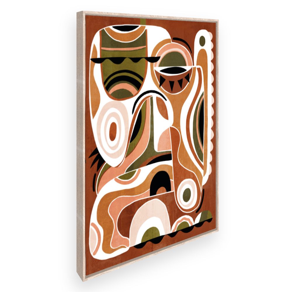 Toile Formes abstraites vibrantes