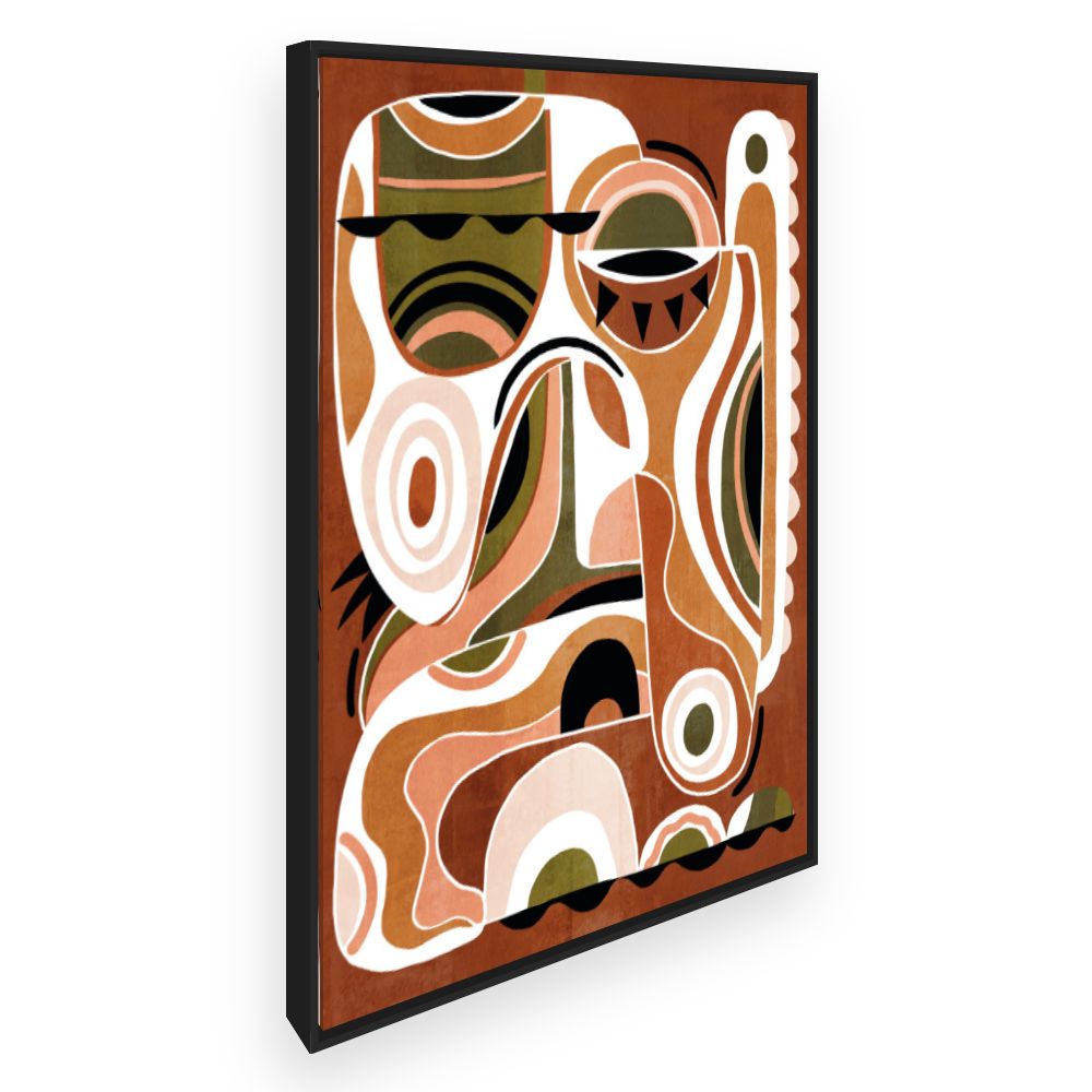 Toile Formes abstraites vibrantes