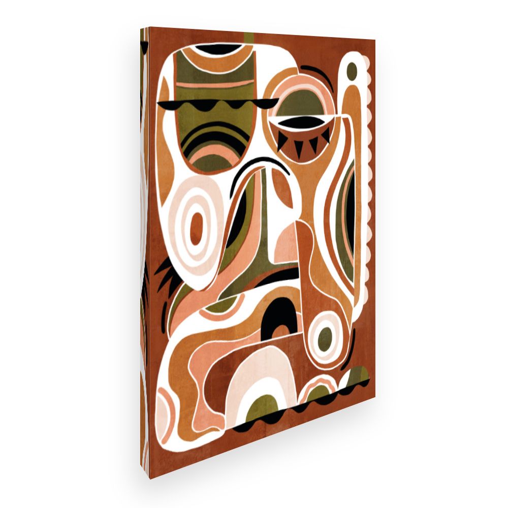 Toile Formes abstraites vibrantes