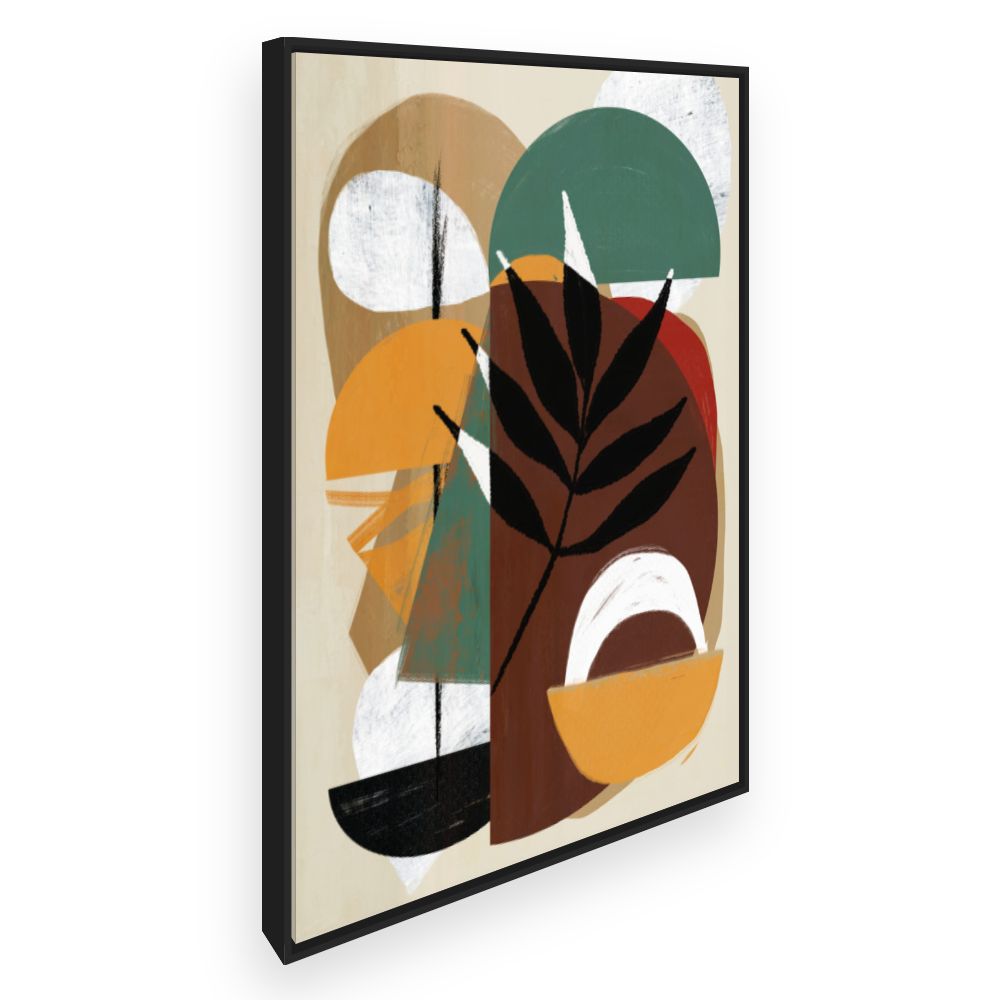 Toile Feuilles graphiques