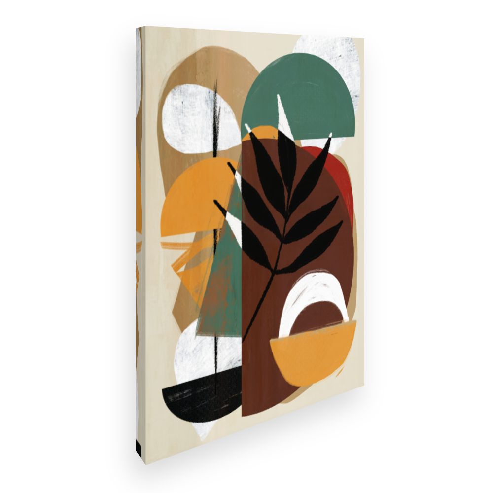 Toile Feuilles graphiques