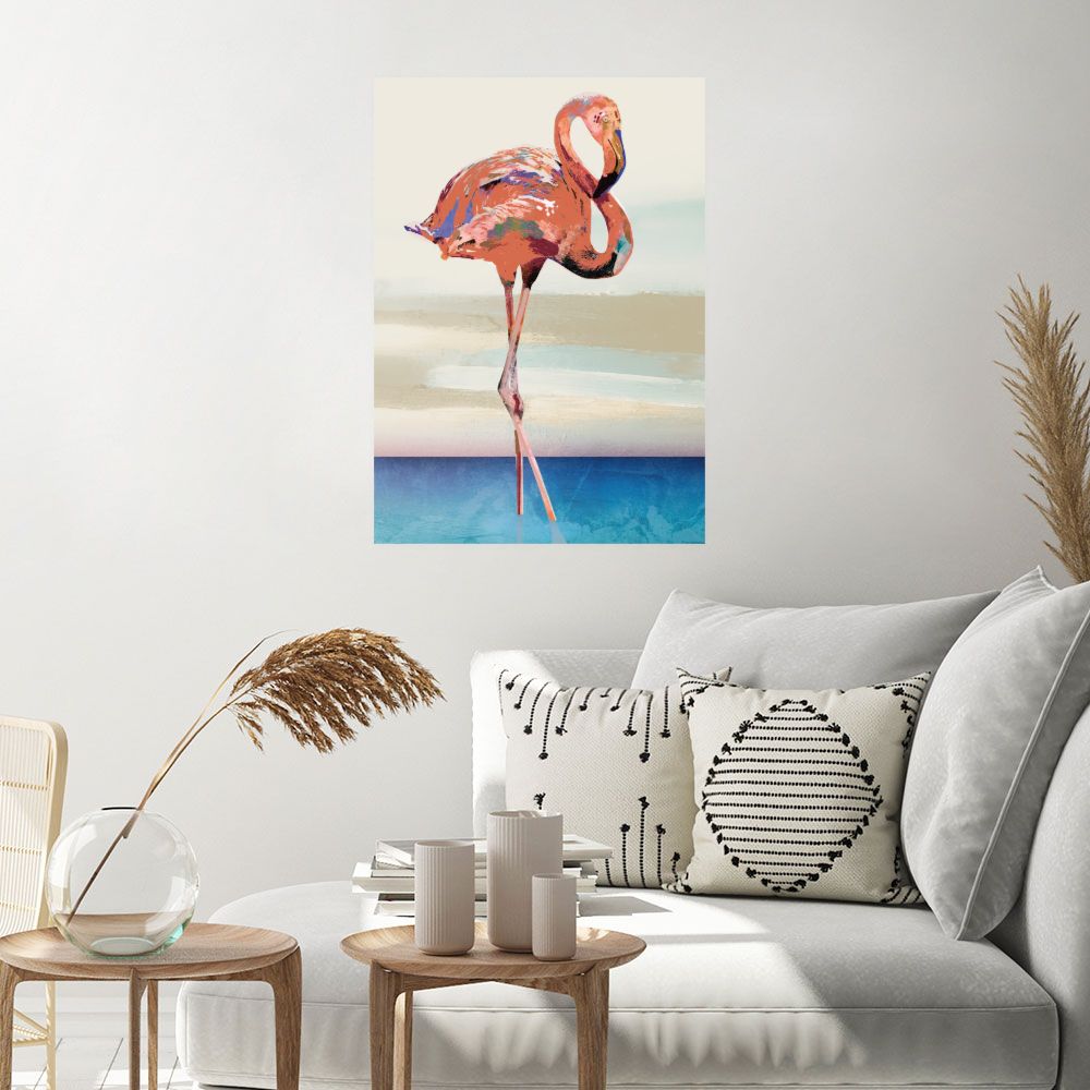 Affiche Flamant vibrant