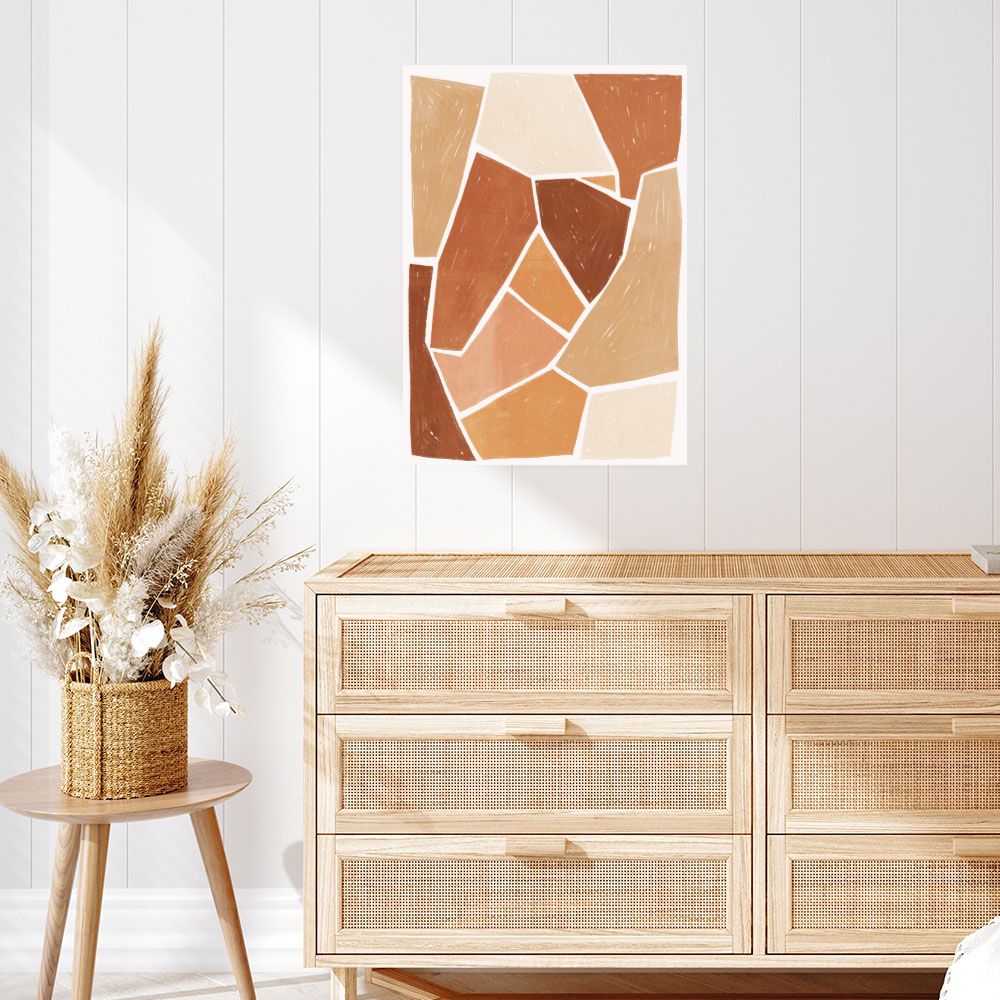 Affiche Formes abstraites chaleureuses