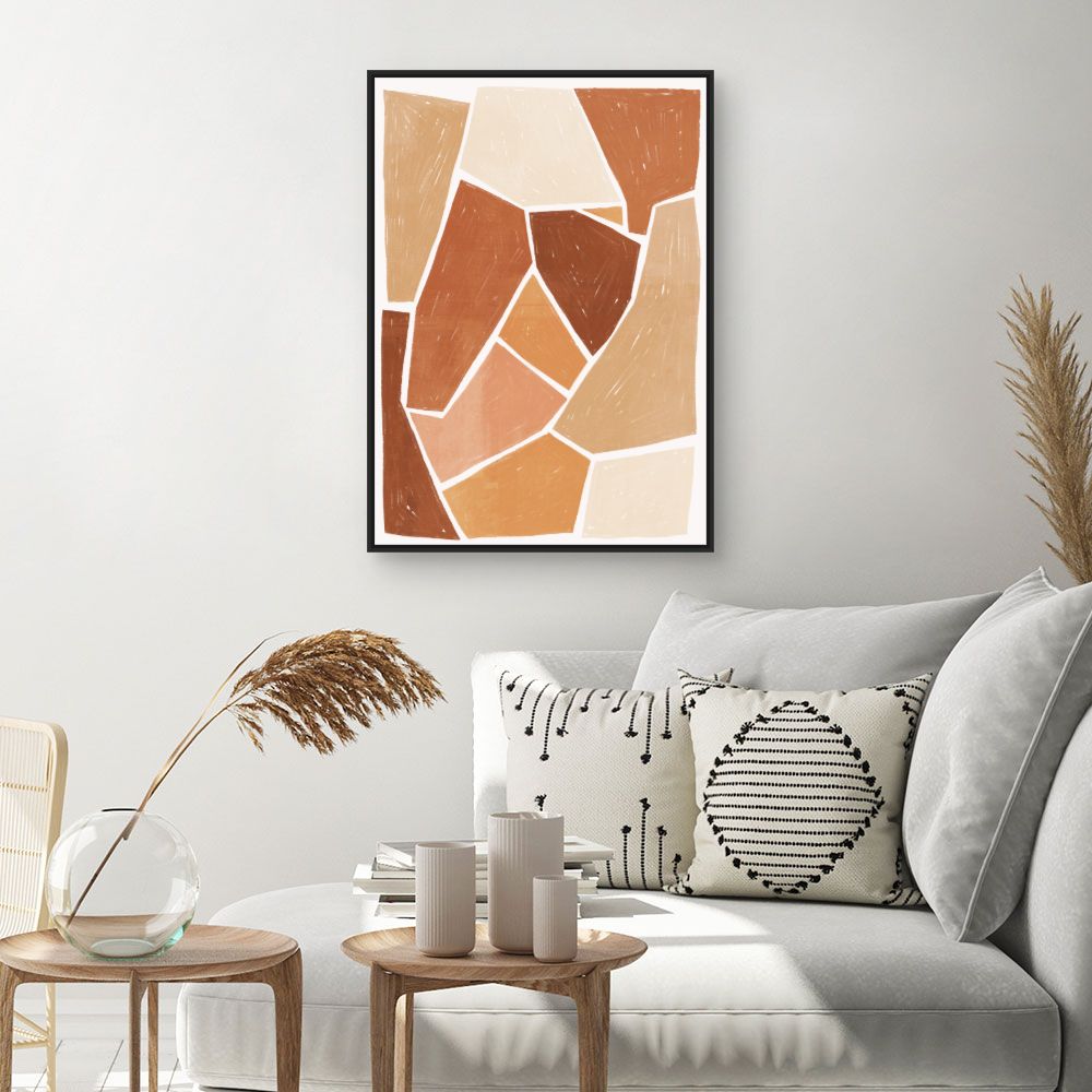 Tableau Motifs abstraits chaleureux