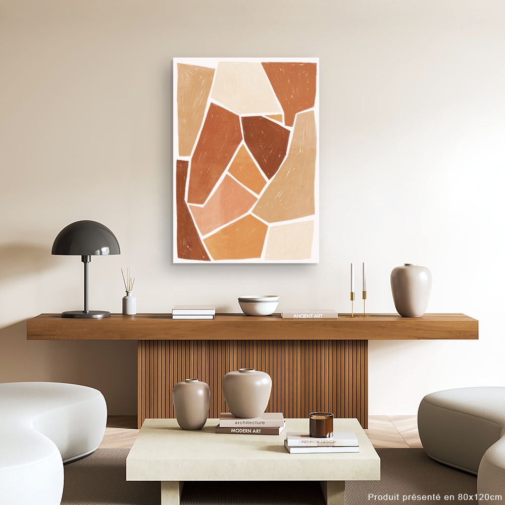 Tableau Motifs abstraits chaleureux